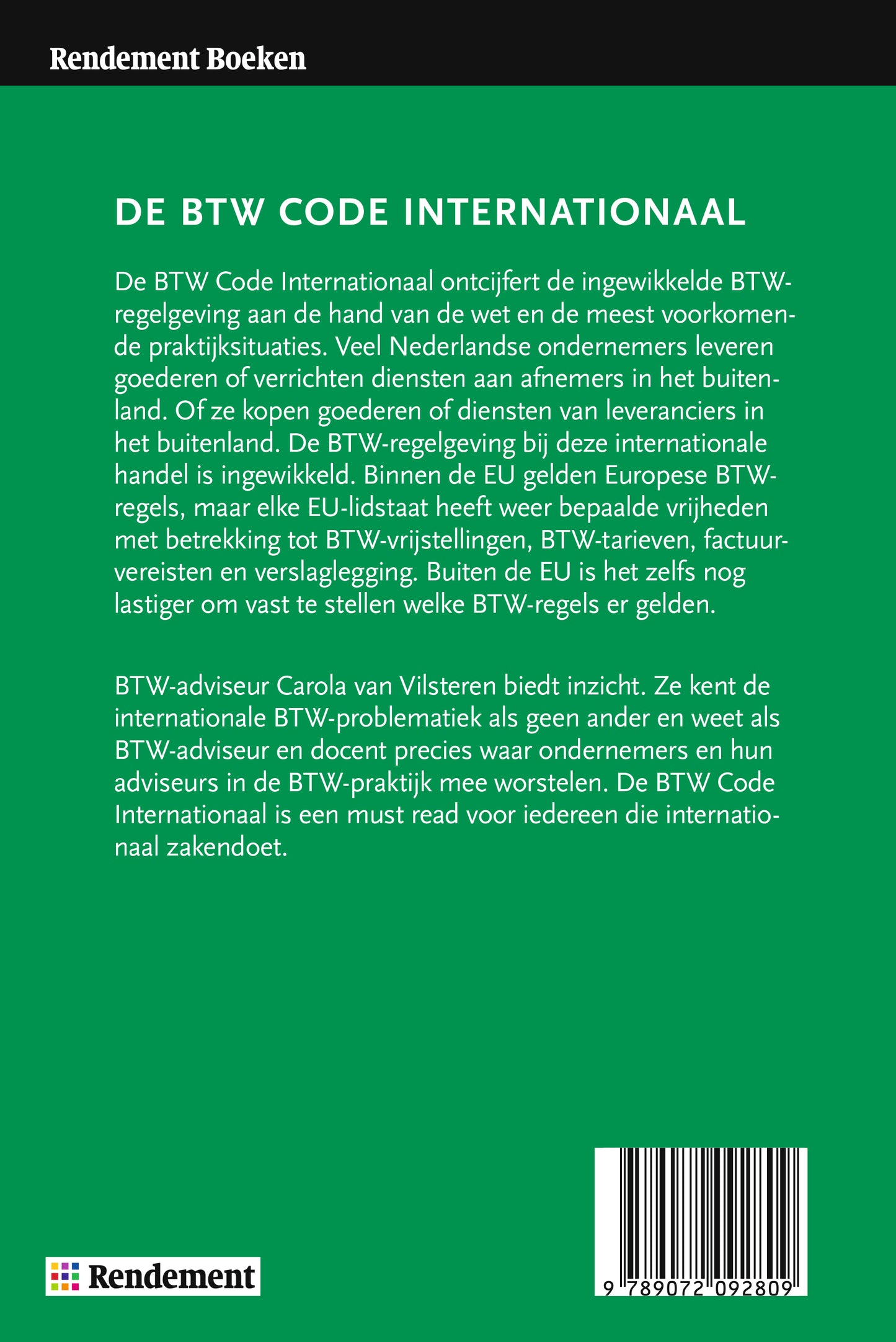 E-book: De BTW code internationaal