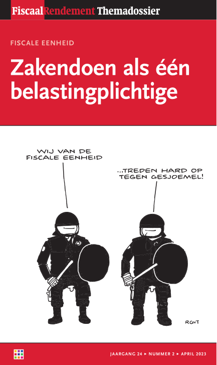 Dossier Fiscaal: De fiscale eenheid