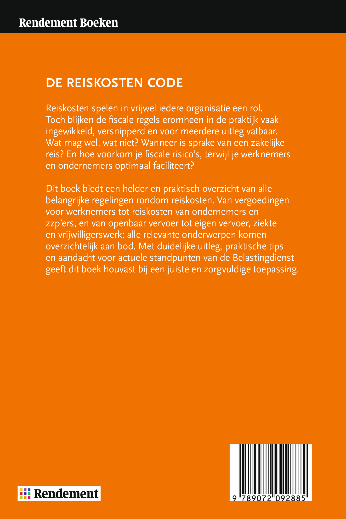 Boek: De Reiskosten Code